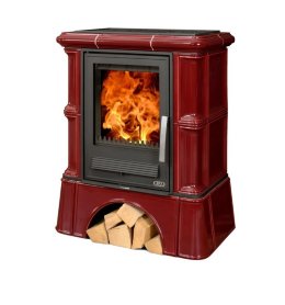 Чугунная кафельная печь камин ABX Bavaria LI (кафельный цоколь, чугунная вставка)